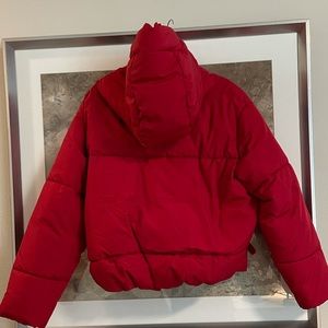 Zara Puffer - red - sz small